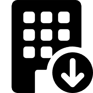 Building Fill Down Icon from Bootstrap Set