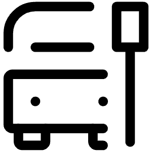 Bus Stop Icon from Iconoir Regular Set