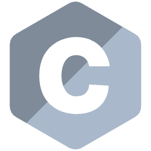 C Icon from SVG Logos Set