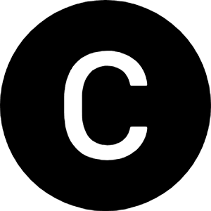 C Circle Fill Icon from Bootstrap Set