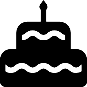 Cake Fill Icon from Bootstrap Set