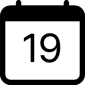 Calendar Date Icon from Bootstrap Set