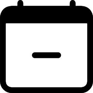 Calendar Minus Icon from Bootstrap Set