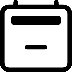 Calendar2 Minus Icon from Bootstrap Set