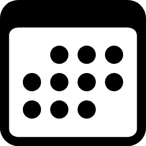 Calendar3 Icon from Bootstrap Set