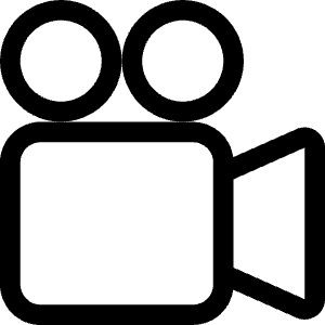Camera Reels Icon from Bootstrap Set