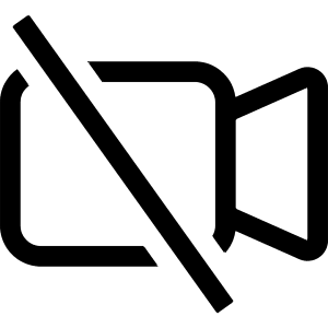 Camera Video Off Icon from Bootstrap Set