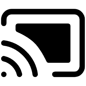 Chromecast Active Icon from Iconoir Regular Set