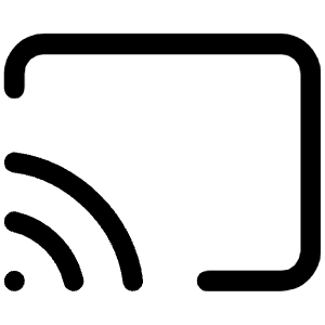 Chromecast Icon from Iconoir Regular Set