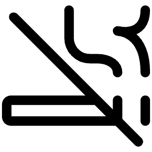 Cigarette Slash Icon from Iconoir Regular Set