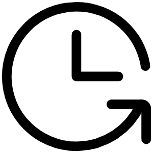 Clock Rotate Right Icon from Iconoir Regular Set