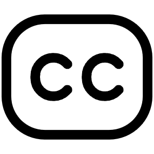 Closed Captions Tag Icon from Iconoir Regular Set