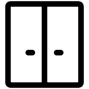 Closet Icon from Iconoir Regular Set