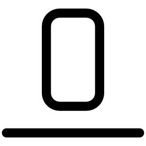 Comp Align Bottom Icon from Iconoir Regular Set