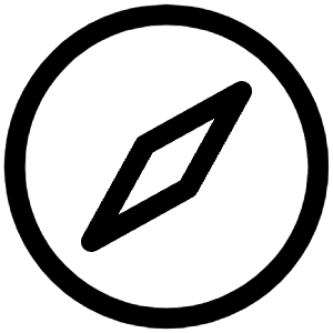 Compass Icon from Iconoir Regular Set