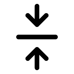 Compress Icon from Iconoir Regular Set