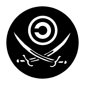 Copyleft Pirate Icon from SVG Logos Set