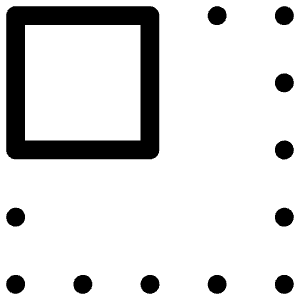 Corner Top Left Icon from Iconoir Regular Set