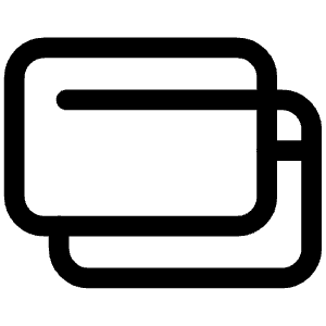 Credit Cards Icon from Iconoir Regular Set