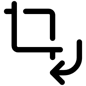 Crop Rotate Br Icon from Iconoir Regular Set