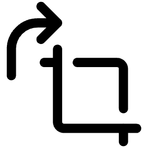 Crop Rotate Tl Icon from Iconoir Regular Set
