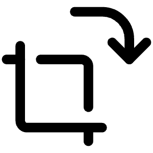 Crop Rotate Tr Icon from Iconoir Regular Set