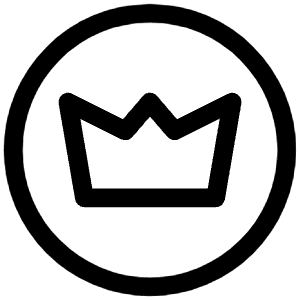 Crown Circle Icon from Iconoir Regular Set