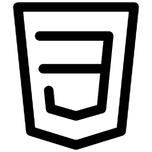 Css3 Icon from Iconoir Regular Set