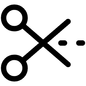 Cut Icon from Iconoir Regular Set