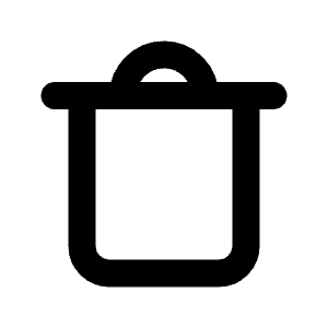 Delete Bin Line Icon from Majesticons Line Set