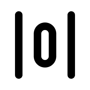 Distribute Horizontal Line Icon from Majesticons Line Set