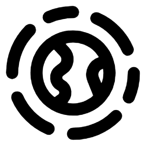 Earth Sphere Line Icon from Majesticons Line Set