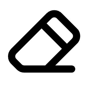 Eraser Line Icon from Majesticons Line Set