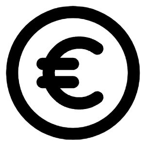 Euro Circle Line Icon from Majesticons Line Set