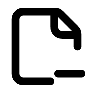 File Minus Line Icon from Majesticons Line Set