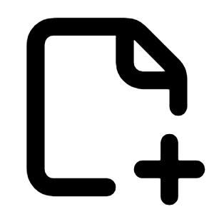 File Plus Line Icon from Majesticons Line Set