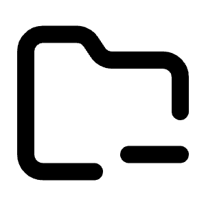 Folder Minus Line Icon from Majesticons Line Set
