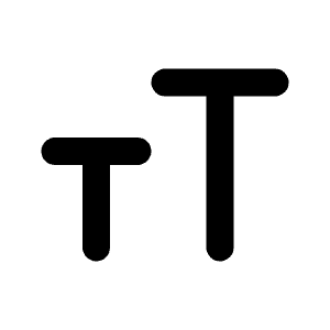 Font Size Line Icon from Majesticons Line Set