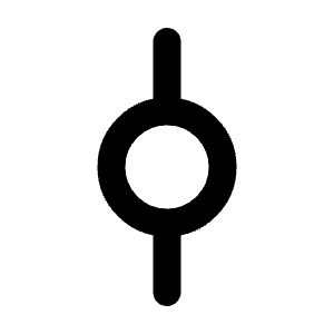 Git Commit Line Icon from Majesticons Line Set
