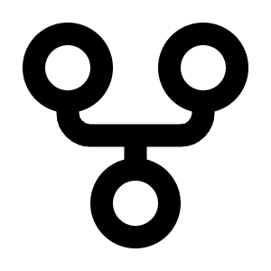 Git Fork Line Icon from Majesticons Line Set