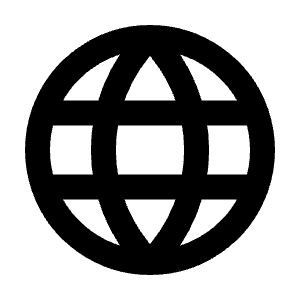 Globe Grid Line Icon from Majesticons Line Set