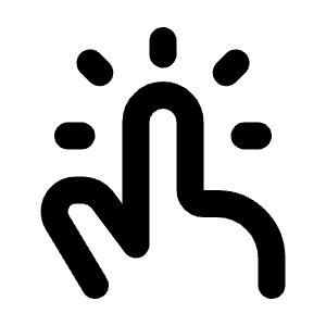 Hand Pointer Event Line Icon from Majesticons Line Set