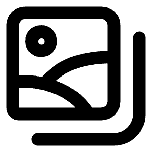 Image Multiple Line Icon from Majesticons Line Set
