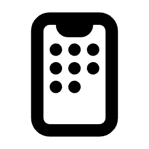 Iphone X Apps Line Icon from Majesticons Line Set