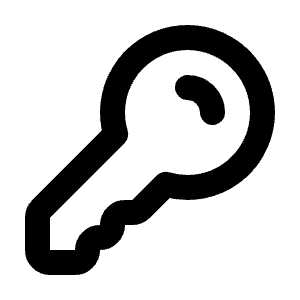 Key Line Icon from Majesticons Line Set