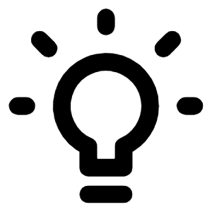 Lightbulb Shine Line Icon from Majesticons Line Set