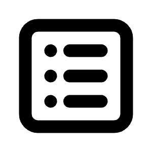 List Box Line Icon from Majesticons Line Set