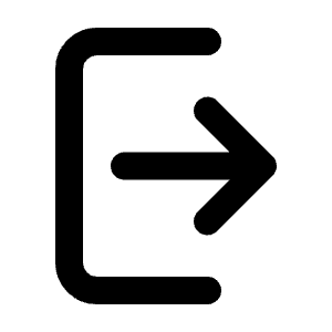 Logout Line Icon from Majesticons Line Set