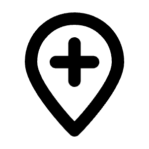 Map Marker Plus Line Icon from Majesticons Line Set
