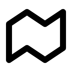 Map Simple Line Icon from Majesticons Line Set